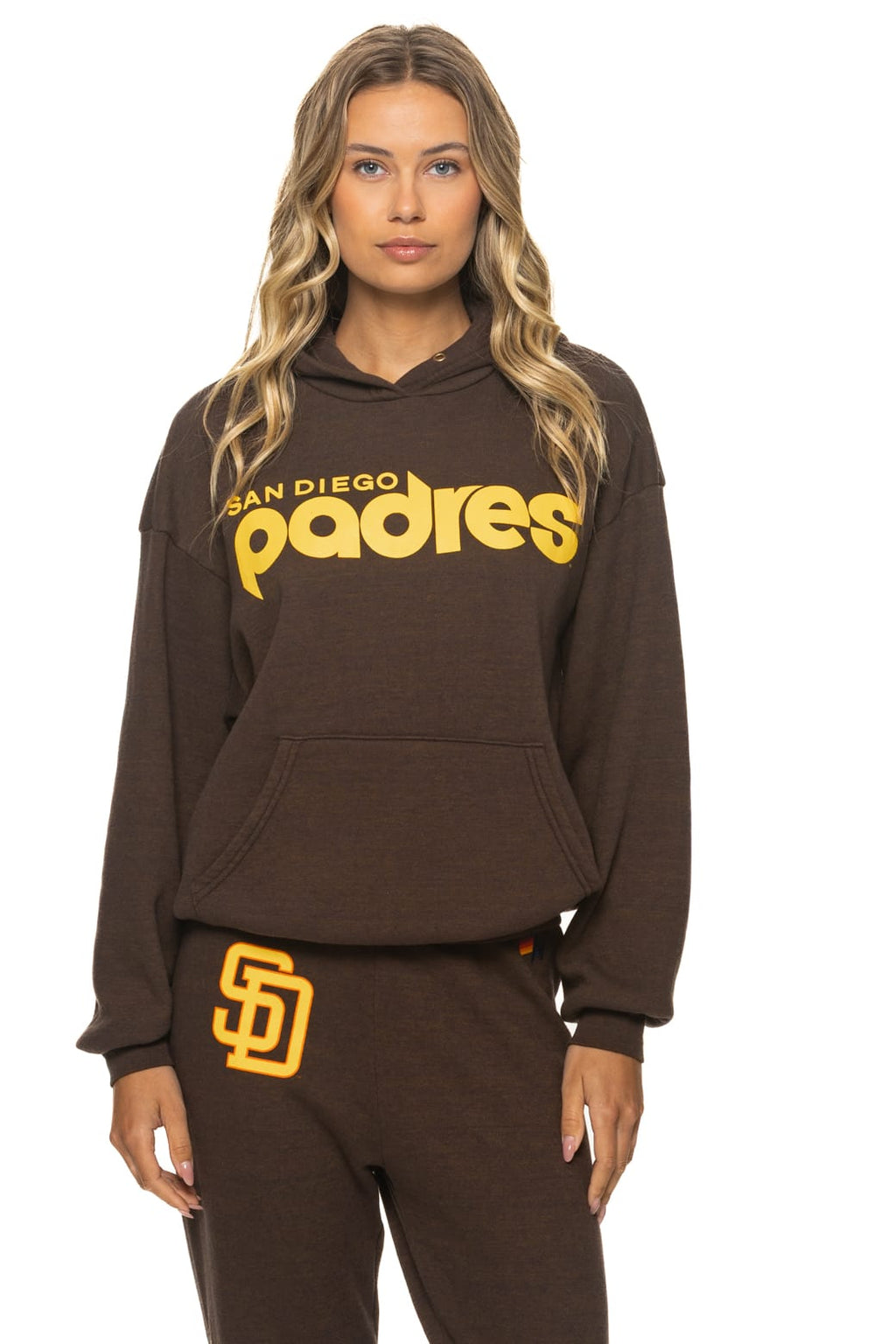 Retro SAN DIEGO PADRES 2026 RELAXED PULLOVER HOODIE - BROWN