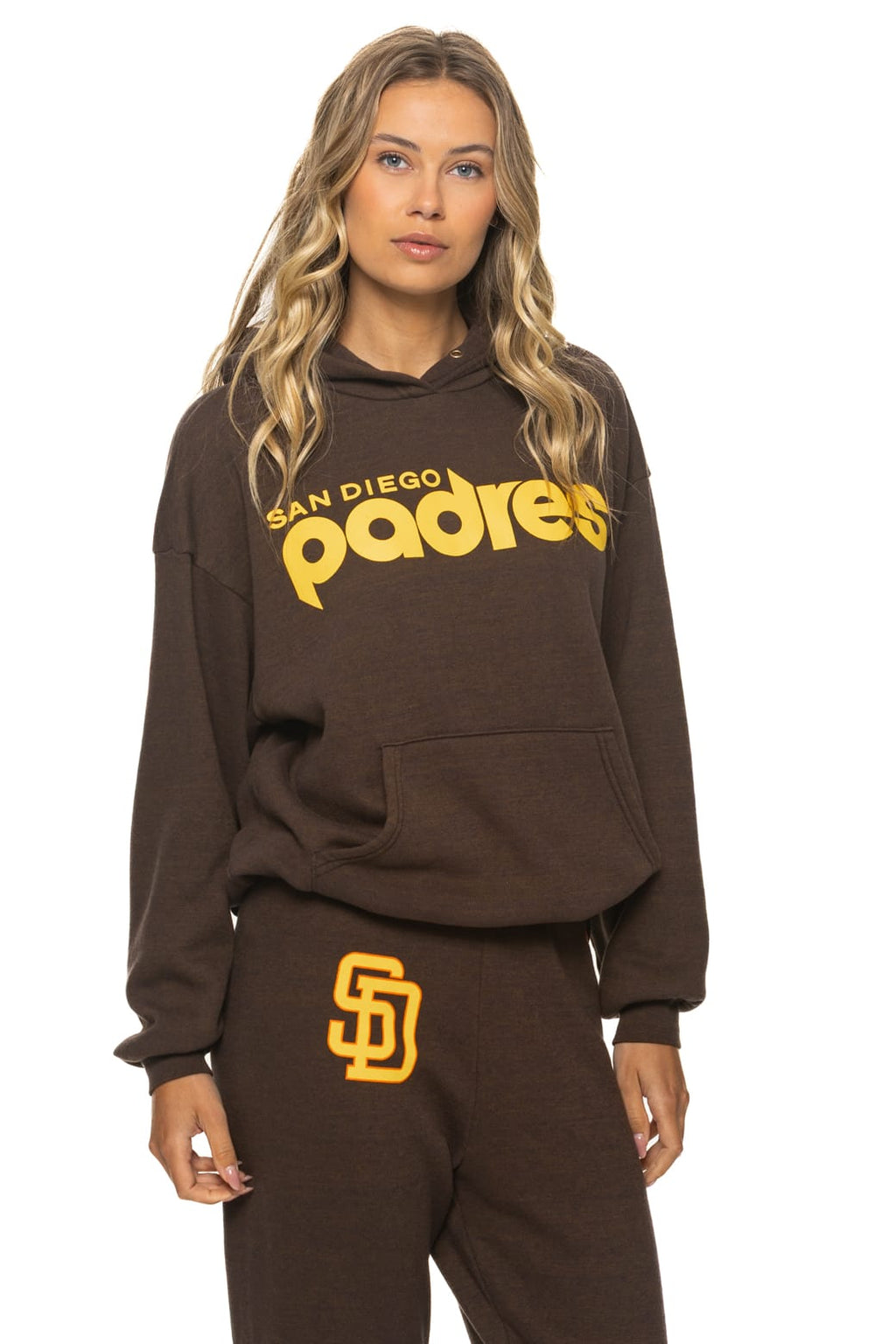 Retro SAN DIEGO PADRES 2026 RELAXED PULLOVER HOODIE - BROWN