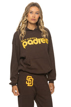Retro SAN DIEGO PADRES 2026 RELAXED PULLOVER HOODIE - BROWN