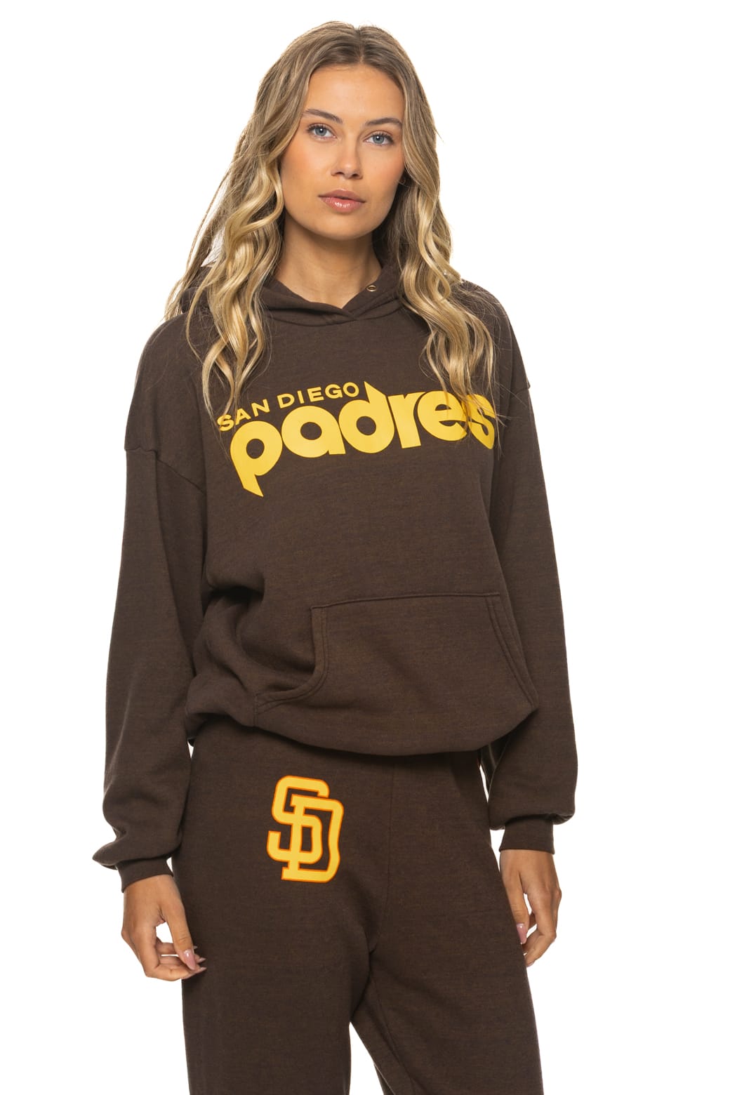 Retro SAN DIEGO PADRES 2026 RELAXED PULLOVER HOODIE - BROWN