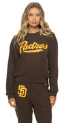 Retro SAN DIEGO PADRES 2026 RELAXED CREW SWEATSHIRT - BROWN