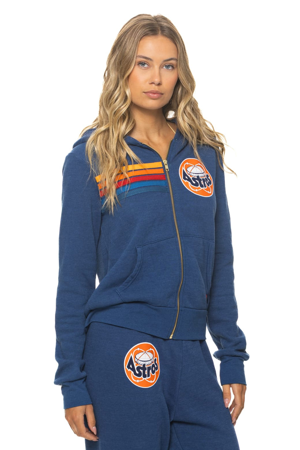 Retro HOUSTON ASTROS 2026 ZIP HOODIE - ROYAL