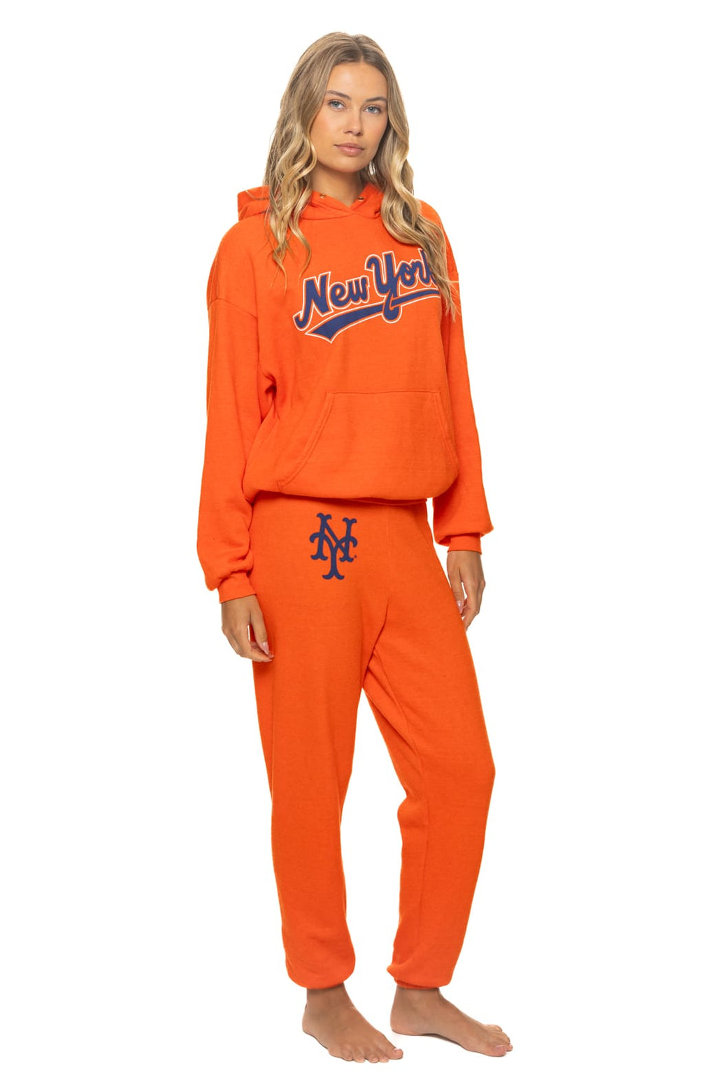 Retro NY METS 2026 UNISEX SWEATPANTS - ORANGE
