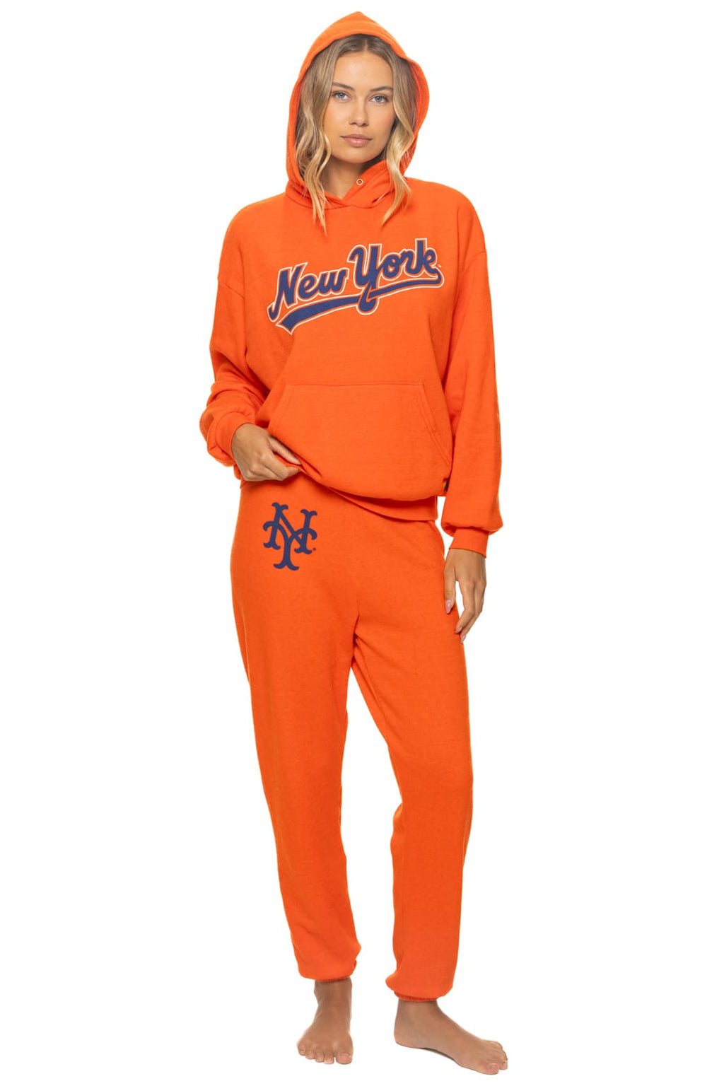Retro NY METS 2026 UNISEX SWEATPANTS - ORANGE