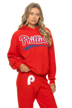 Retro PHILADELPHIA PHILLIES 2026 RELAXED PULLOVER HOODIE - RED