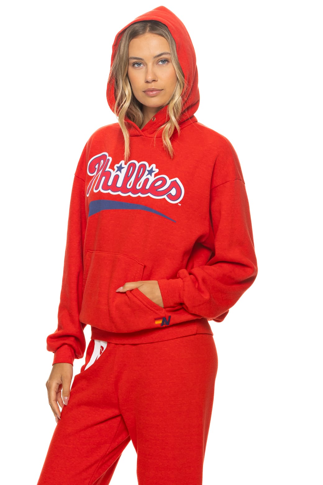 Retro PHILADELPHIA PHILLIES 2026 RELAXED PULLOVER HOODIE - RED