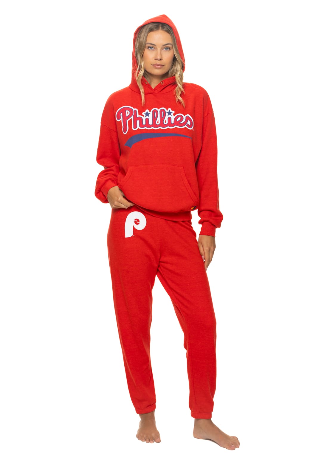 Retro PHILADELPHIA PHILLIES 2026 RELAXED PULLOVER HOODIE - RED