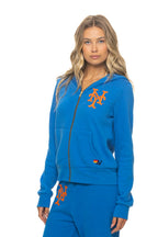 Retro NY METS 2026 ZIP HOODIE - OCEAN
