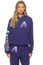 Retro ARIZONA DIAMONDBACKS 2026 RELAXED PULLOVER HOODIE - DEEP PURPLE