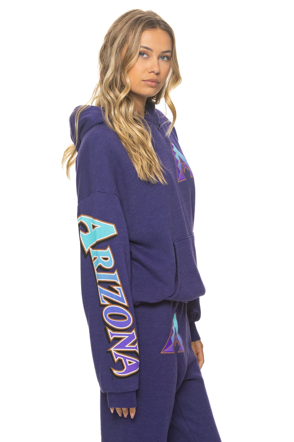 Retro ARIZONA DIAMONDBACKS 2026 RELAXED PULLOVER HOODIE - DEEP PURPLE