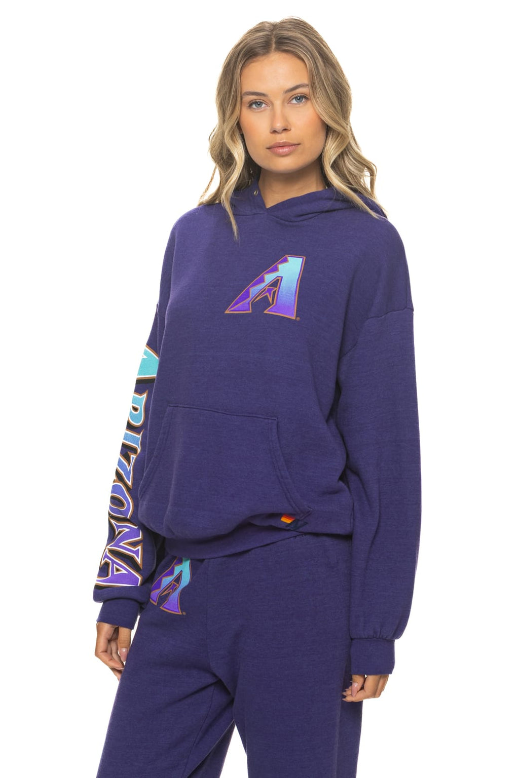 Retro ARIZONA DIAMONDBACKS 2026 RELAXED PULLOVER HOODIE - DEEP PURPLE