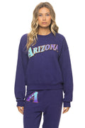 Retro ARIZONA DIAMONDBACKS 2026 RELAXED CREW SWEATSHIRT - DEEP PURPLE