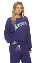 Retro ARIZONA DIAMONDBACKS 2026 RELAXED CREW SWEATSHIRT - DEEP PURPLE