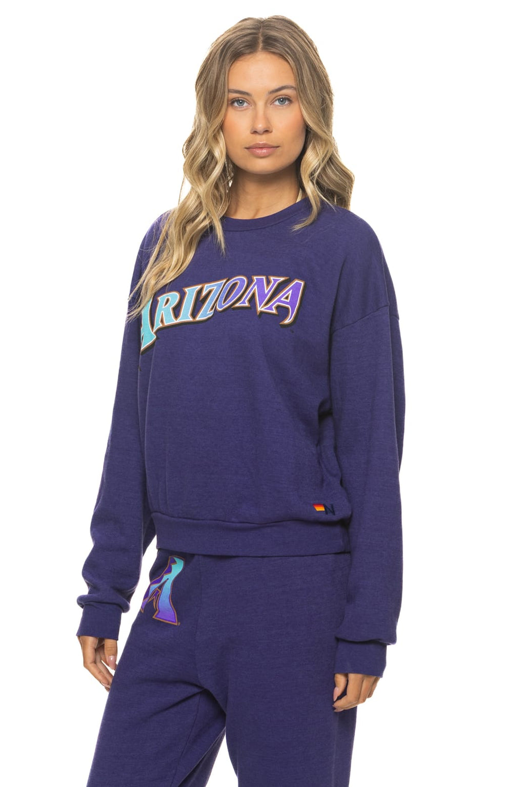Retro ARIZONA DIAMONDBACKS 2026 RELAXED CREW SWEATSHIRT - DEEP PURPLE