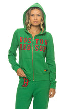 Retro BOSTON RED SOX 2026 ZIP HOODIE - KELLY GREEN