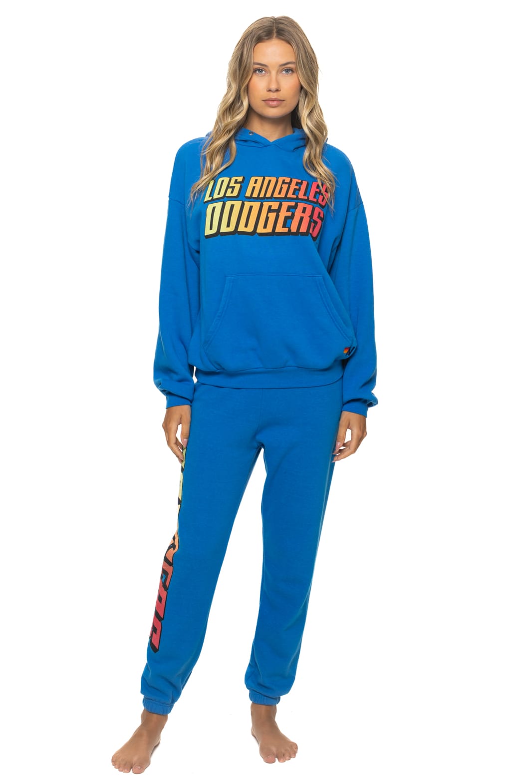 Retro LOS ANGELES DODGERS 2026 RELAXED PULLOVER HOODIE - OCEAN