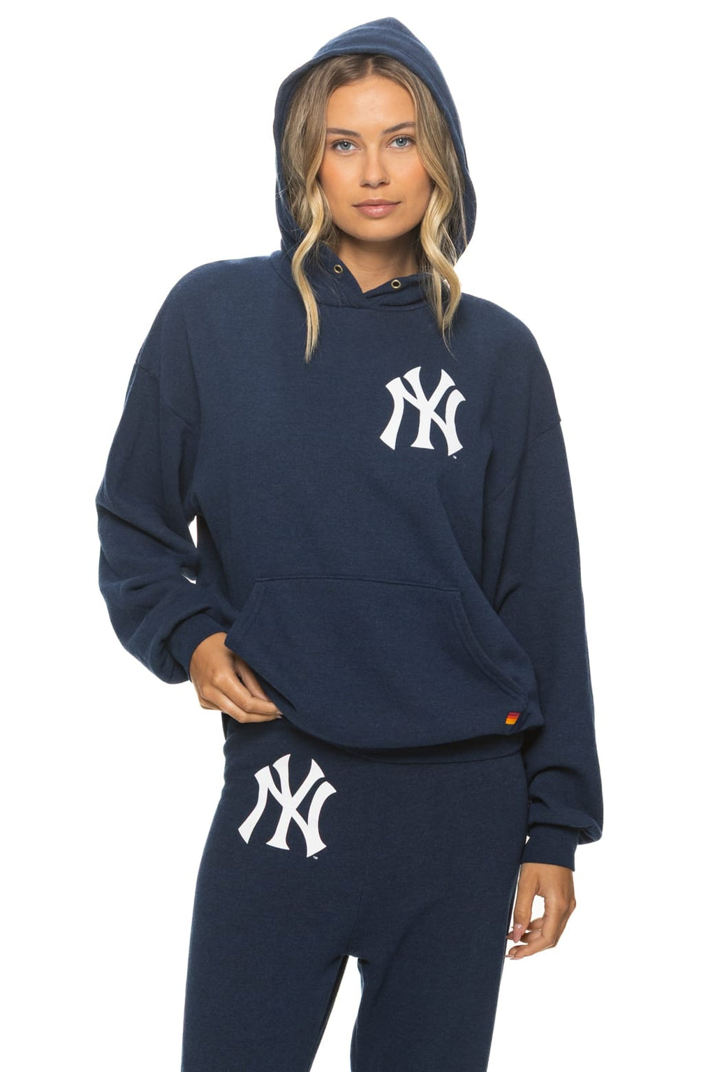 Retro NEW YORK YANKEES 2026 RELAXED PULLOVER HOODIE - NAVY