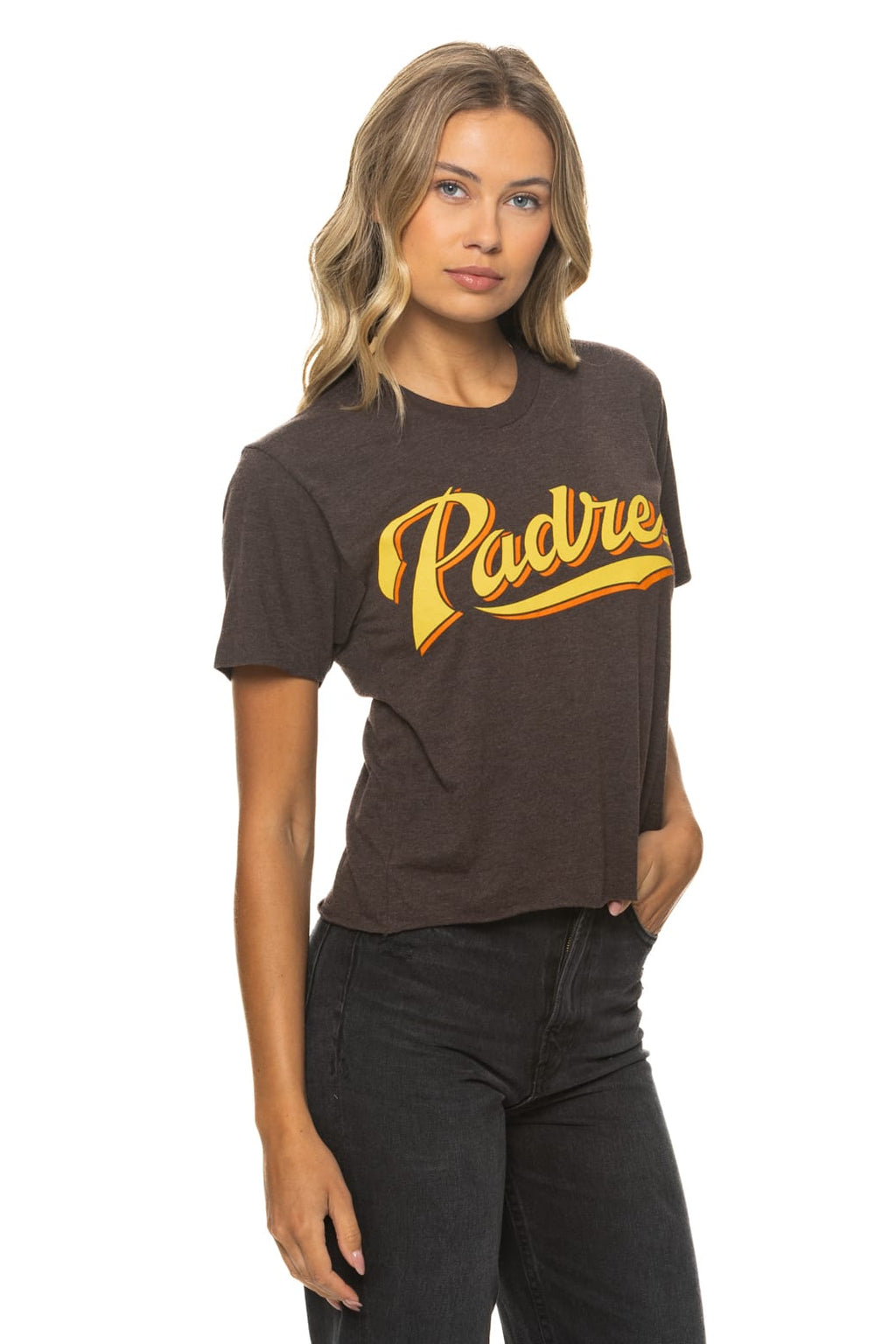 Retro SAN DIEGO PADRES 2026 BOYFRIEND TEE - BROWN