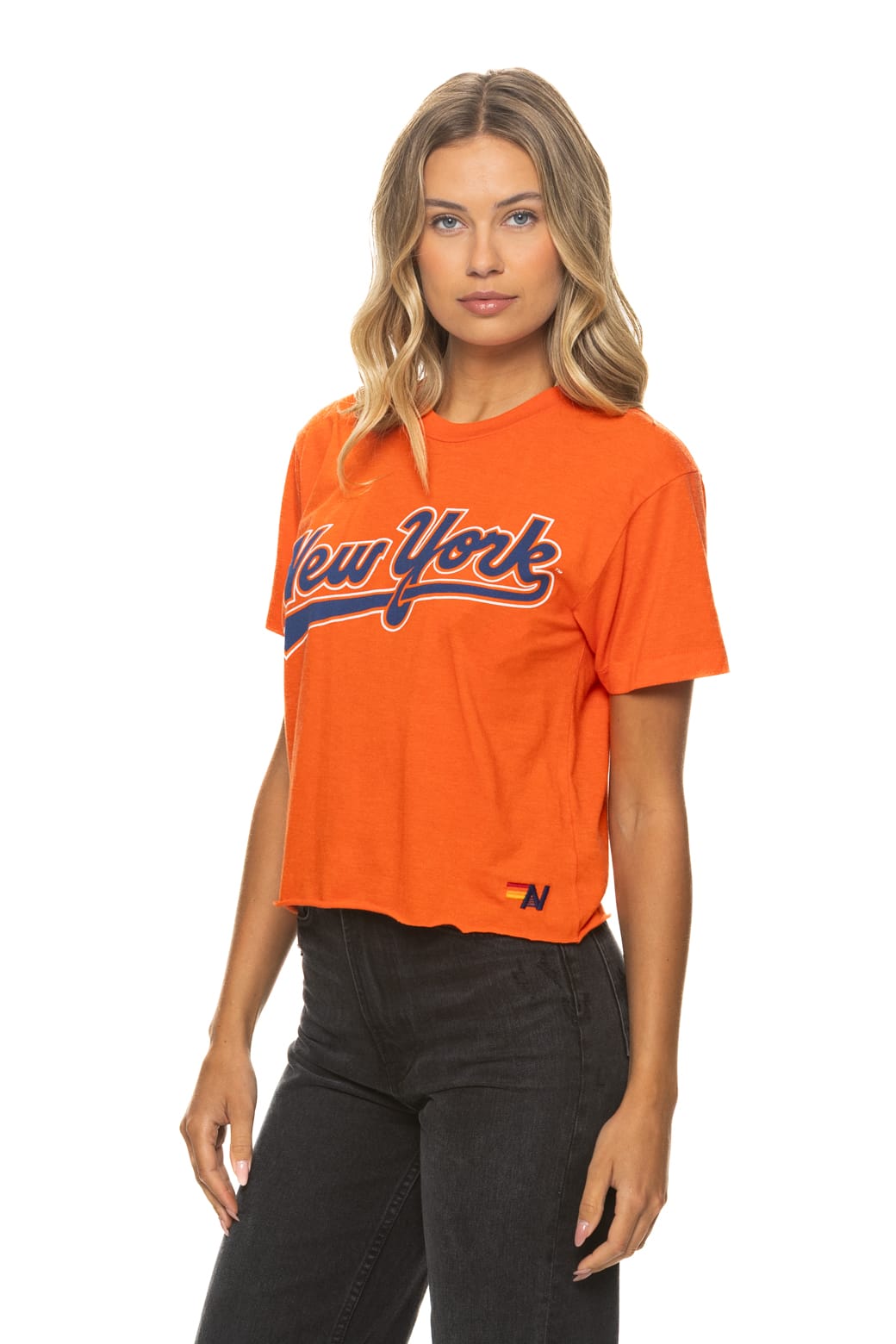 Retro NY METS 2026 BOYFRIEND TEE - ORANGE
