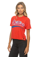 Retro PHILADELPHIA PHILLIES 2026 BOYFRIEND TEE - RED