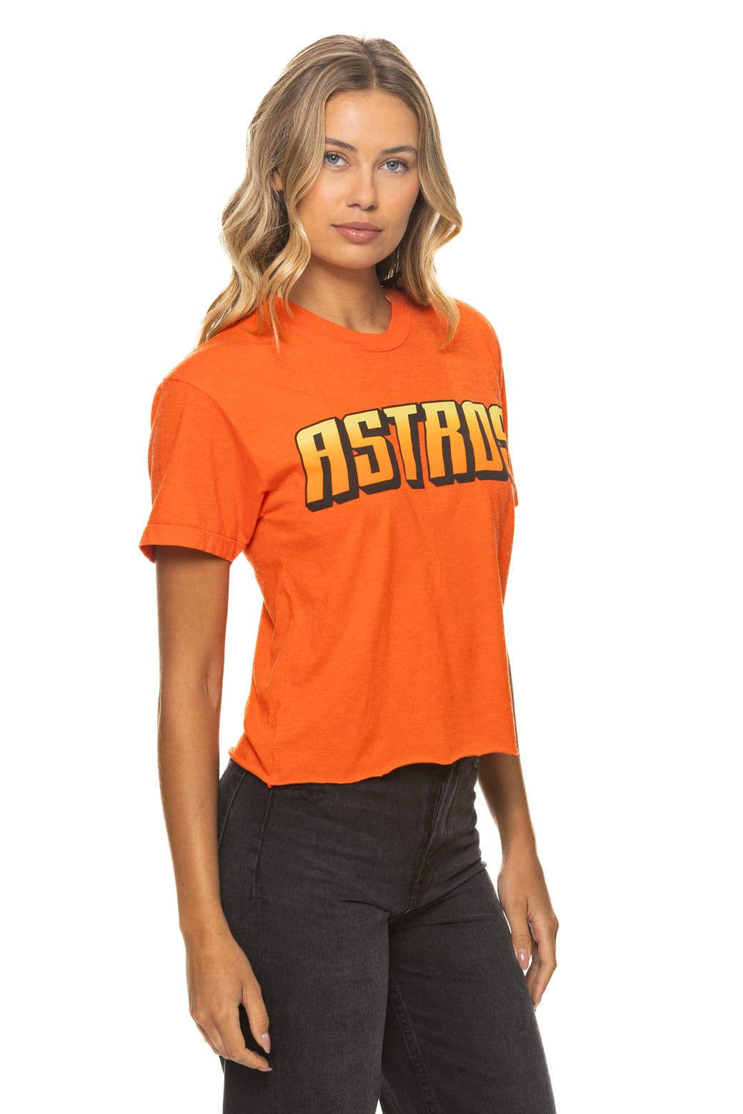 Retro HOUSTON ASTROS 2026 BOYFRIEND TEE - ORANGE
