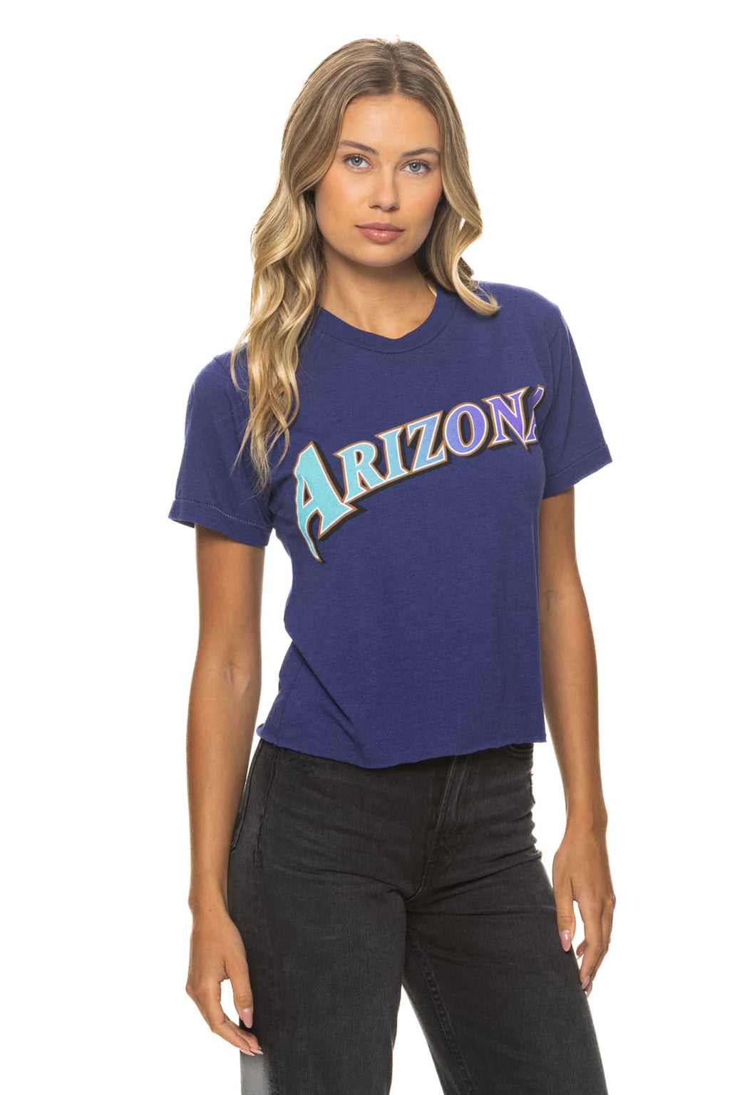 Retro ARIZONA DIAMONDBACKS 2026 BOYFRIEND TEE - DEEP PURPLE