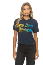 Retro NEW YORK YANKEES 2026 BOYFRIEND TEE - NAVY