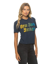 Retro NEW YORK YANKEES 2026 BOYFRIEND TEE - NAVY