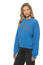 Retro SEATTLE MARINERS 2026 RELAXED CREW SWEATSHIRT - COBALT