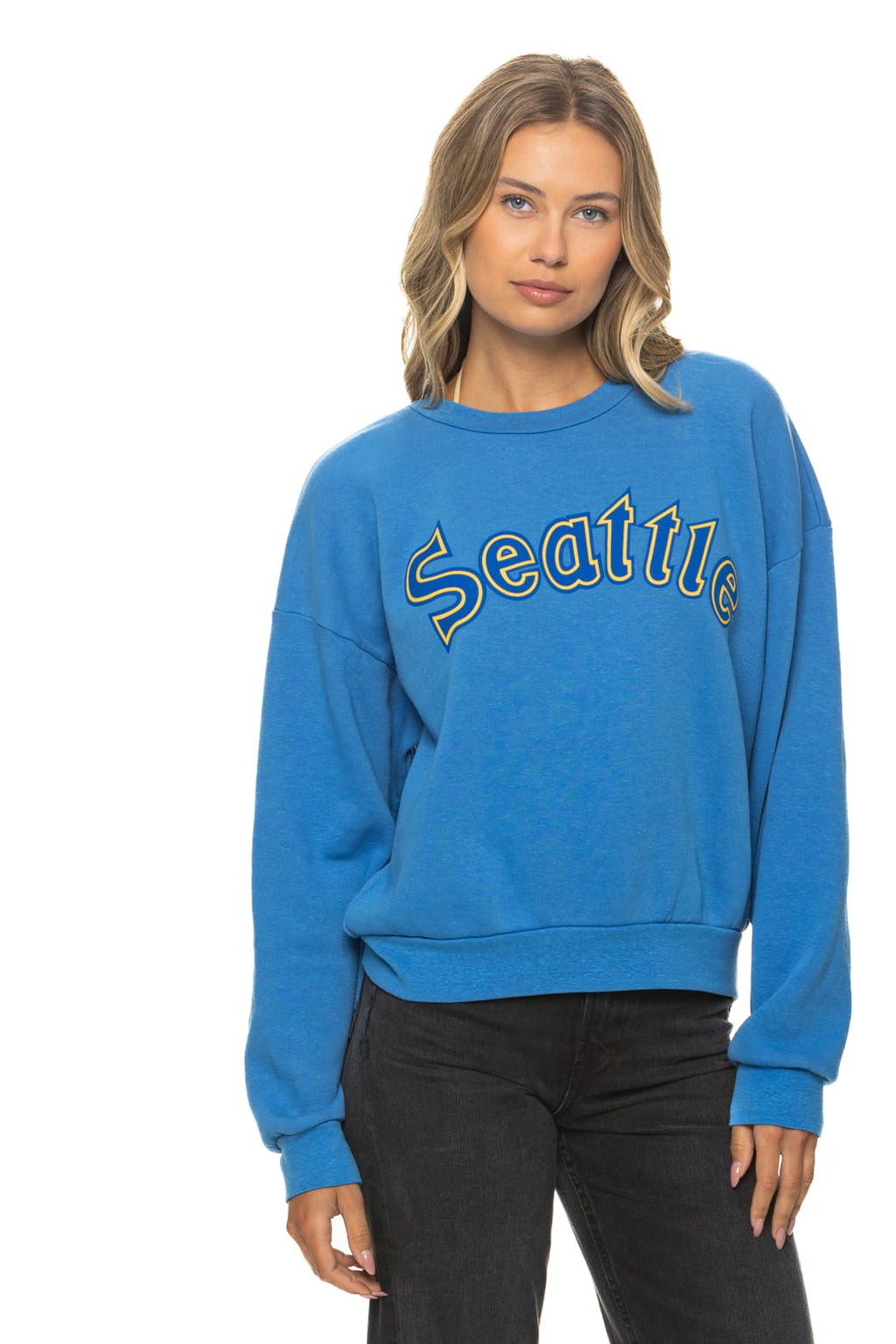 Retro SEATTLE MARINERS 2026 RELAXED CREW SWEATSHIRT - COBALT
