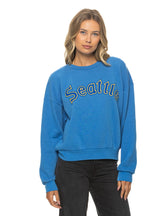 Retro SEATTLE MARINERS 2026 RELAXED CREW SWEATSHIRT - COBALT