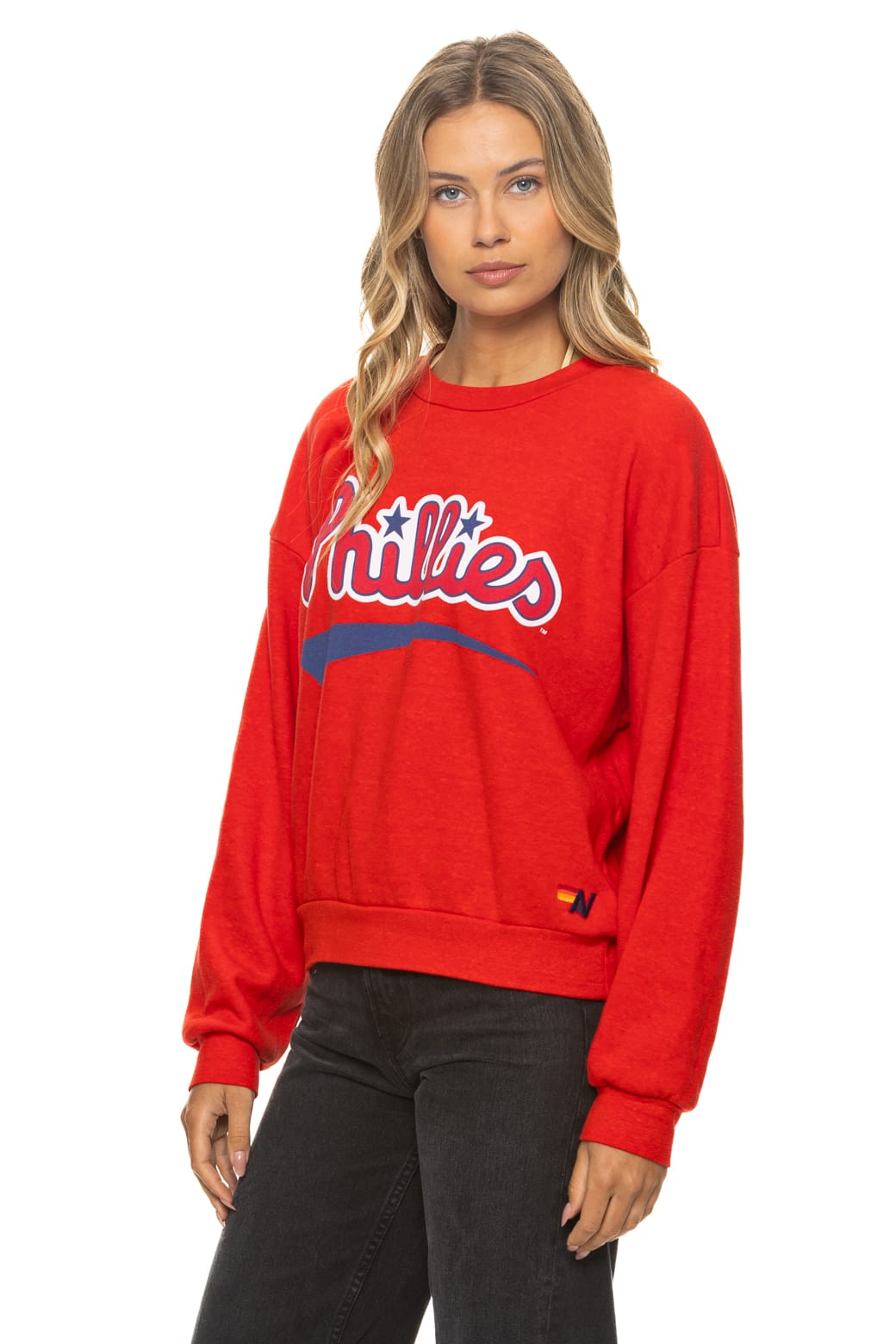 Retro PHILADELPHIA PHILLIES 2026 RELAXED CREW SWEATSHIRT - RED