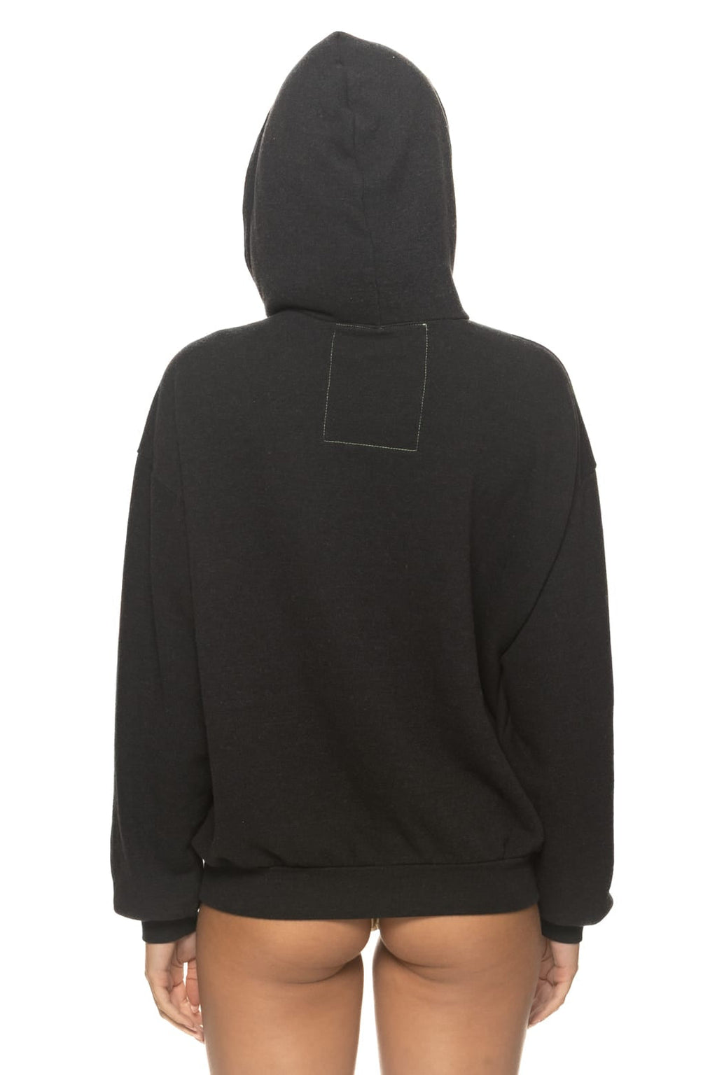 Retro WAVE STRIPE 4 PULLOVER HOODIE RELAXED - BLACK CHARCOAL