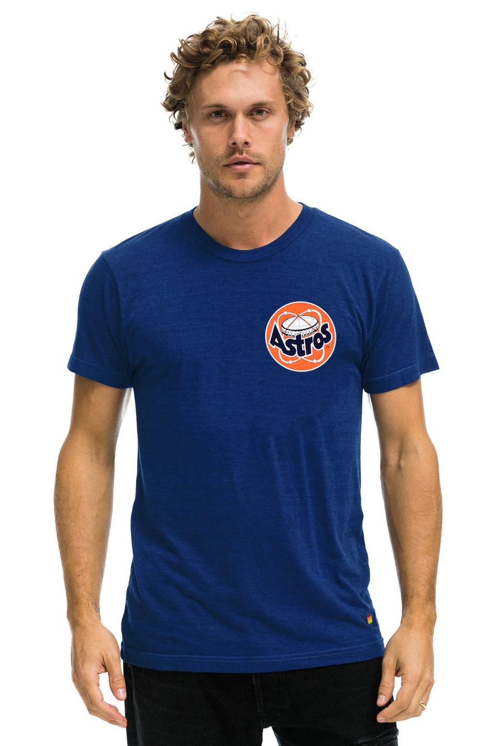 Retro HOUSTON ASTROS 2026 CREW TEE - ROYAL