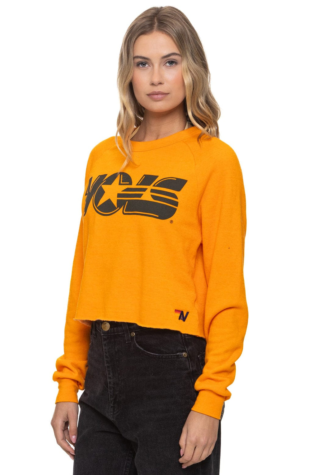Retro UNIVERSITY OF TENNESSEE VOLS CROPPED CREW SWEATSHIRT - TENNESSEE ORANGE