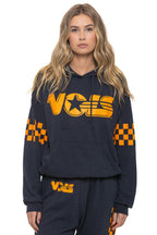 Retro UNIVERSITY OF TENNESSEE VOLS RELAXED PULLOVER HOODIE - CHARCOAL