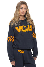 Retro UNIVERSITY OF TENNESSEE VOLS RELAXED PULLOVER HOODIE - CHARCOAL