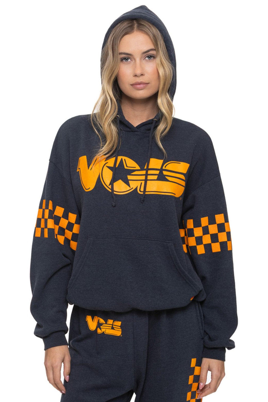 Retro UNIVERSITY OF TENNESSEE VOLS RELAXED PULLOVER HOODIE - CHARCOAL