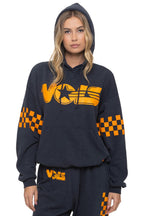 Retro UNIVERSITY OF TENNESSEE VOLS RELAXED PULLOVER HOODIE - CHARCOAL