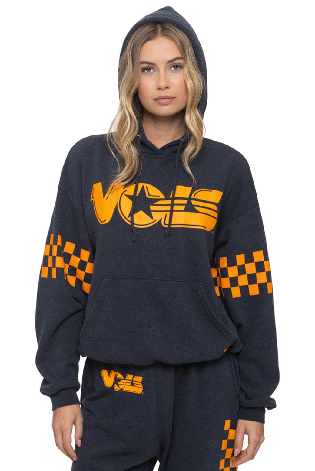Retro UNIVERSITY OF TENNESSEE VOLS RELAXED PULLOVER HOODIE - CHARCOAL