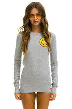 Retro SMILEY 2 THERMAL - HEATHER GREY