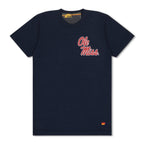 Retro OLE MISS 2026 CREW TEE SHIRT - NAVY