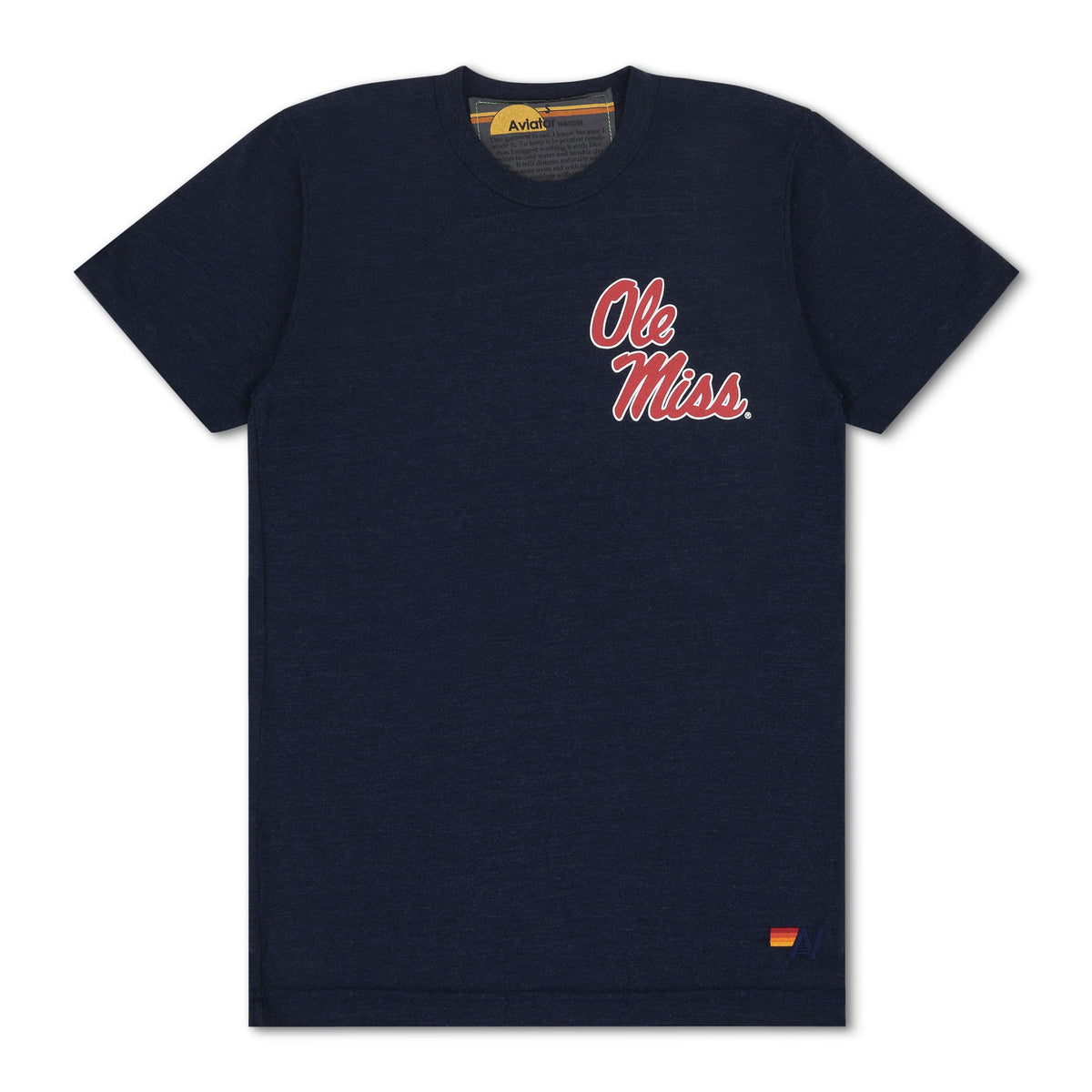 Retro OLE MISS 2026 CREW TEE SHIRT - NAVY