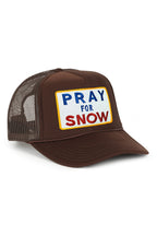 Retro PRAY FOR SNOW VINTAGE TRUCKER HAT