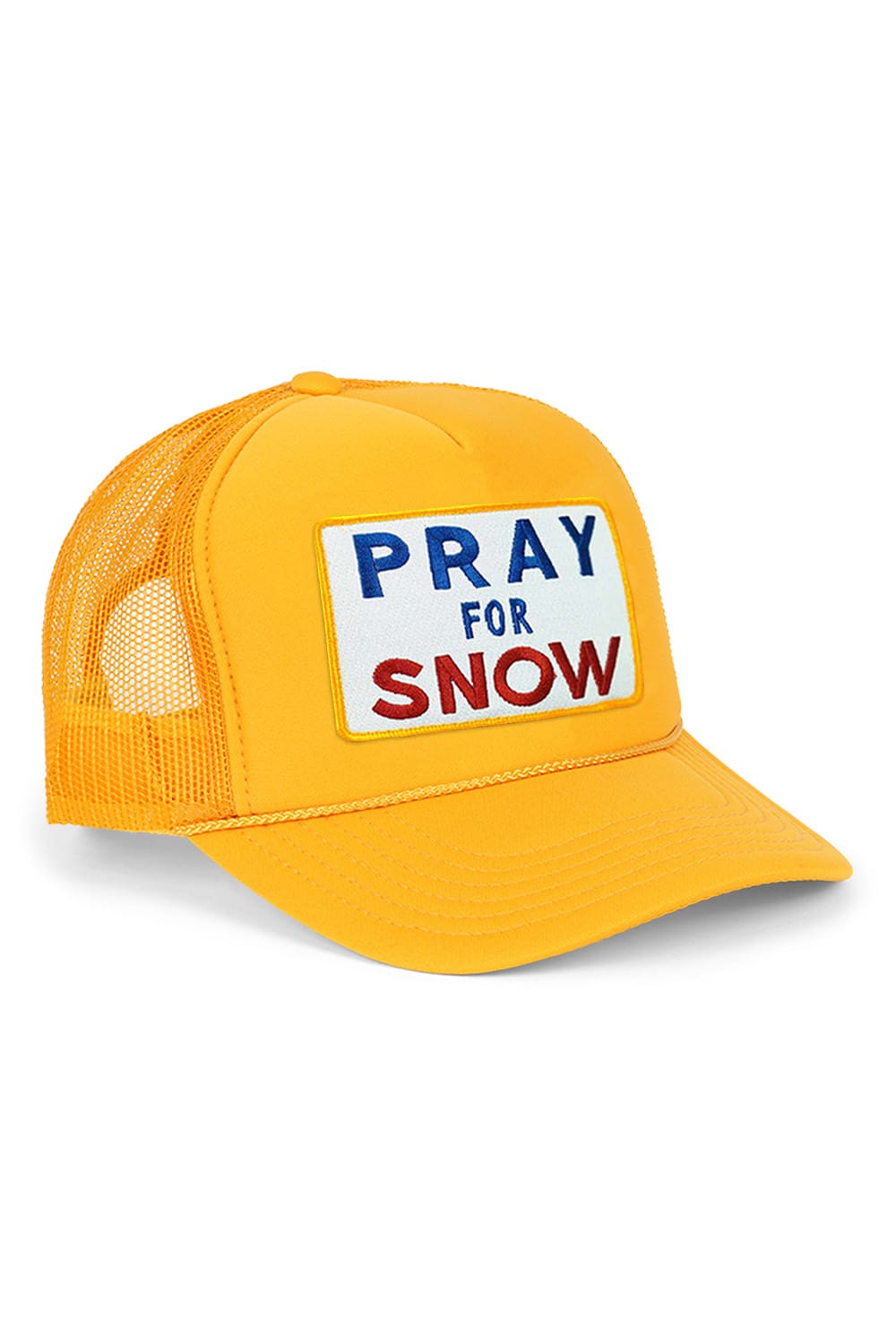 Retro PRAY FOR SNOW VINTAGE TRUCKER HAT