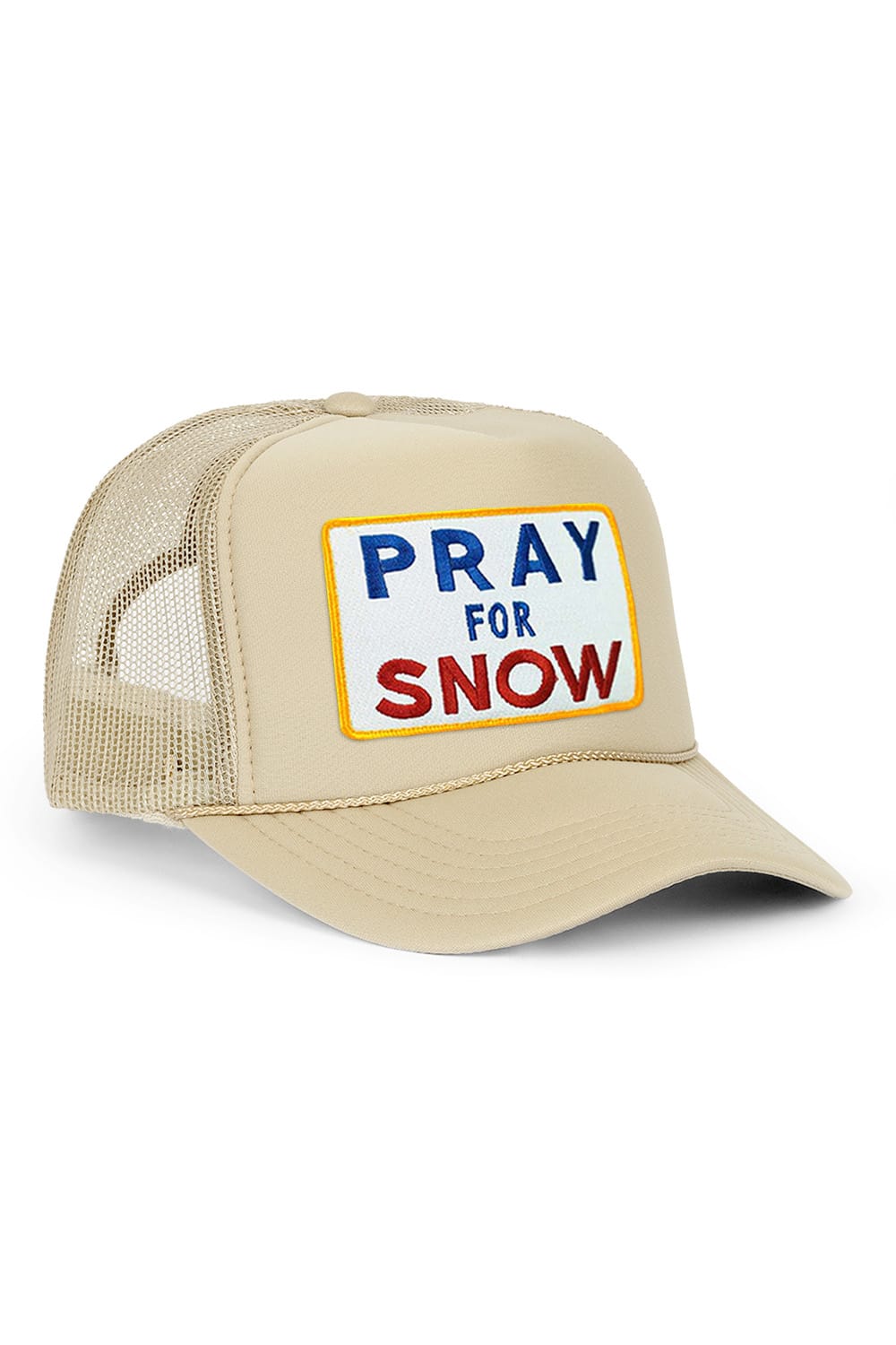Retro PRAY FOR SNOW VINTAGE TRUCKER HAT
