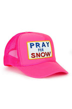 Retro PRAY FOR SNOW VINTAGE TRUCKER HAT