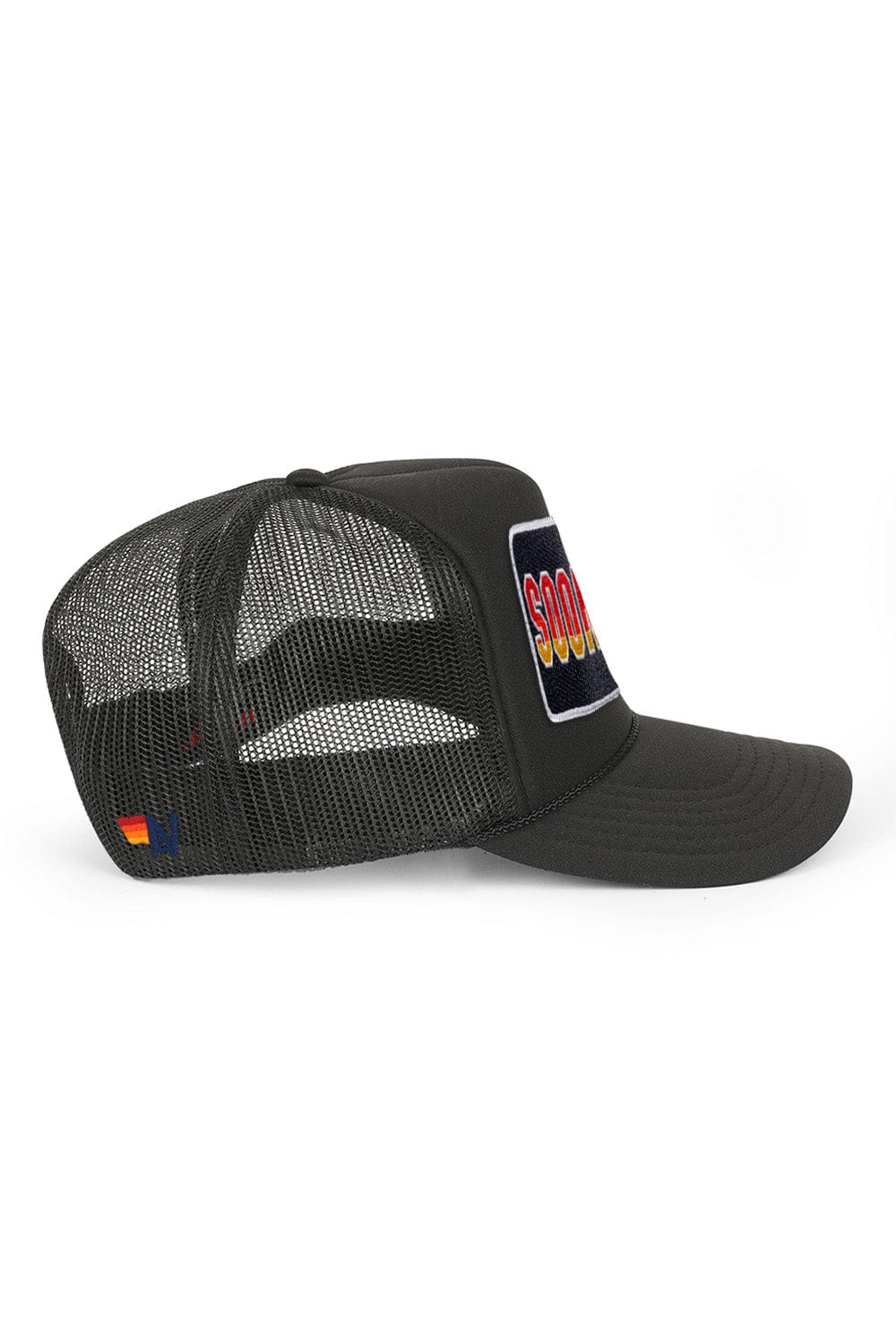 Retro UNIVERSITY OF OKLAHOMA SOONERS VINTAGE LOW RISE TRUCKER - BLACK