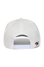 Retro MEMBERS EXCLUSIVE VINTAGE SATIN SCRIPT TRUCKER HAT - WHITE BLACK