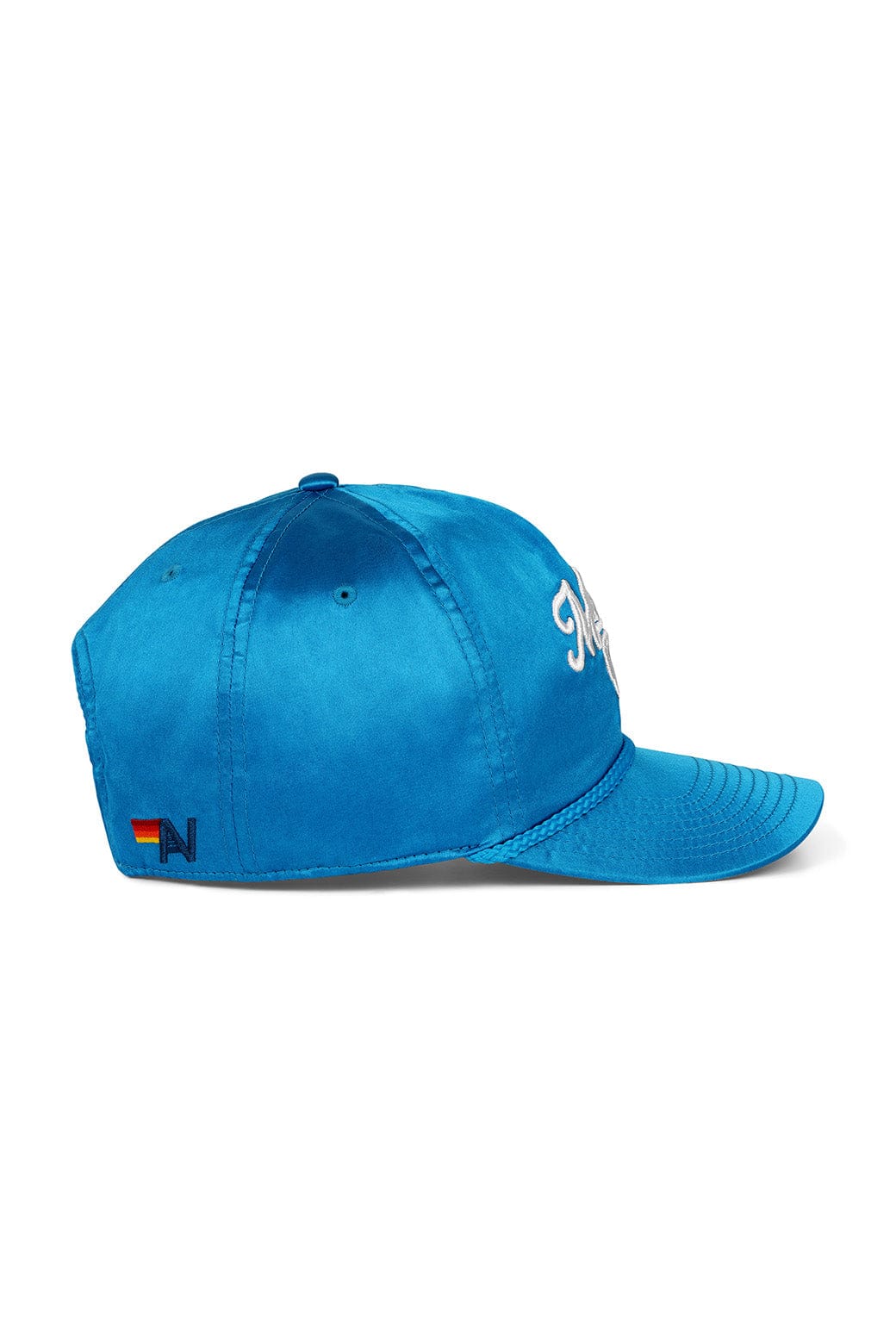 Retro MEMBERS EXCLUSIVE VINTAGE SATIN SCRIPT TRUCKER HAT - OCEAN